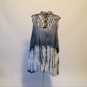 NWT Dusty Blue Tye Dye Top